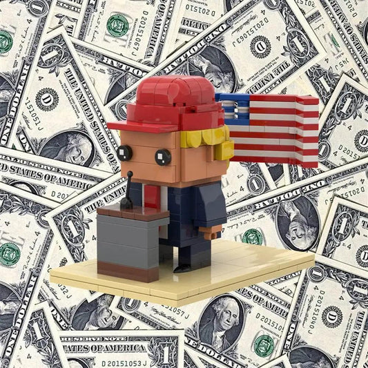  MOC Donald Trump BrickheadZ Doll Model Building Block Gift Building Bricks MOC -  ToylandEU™