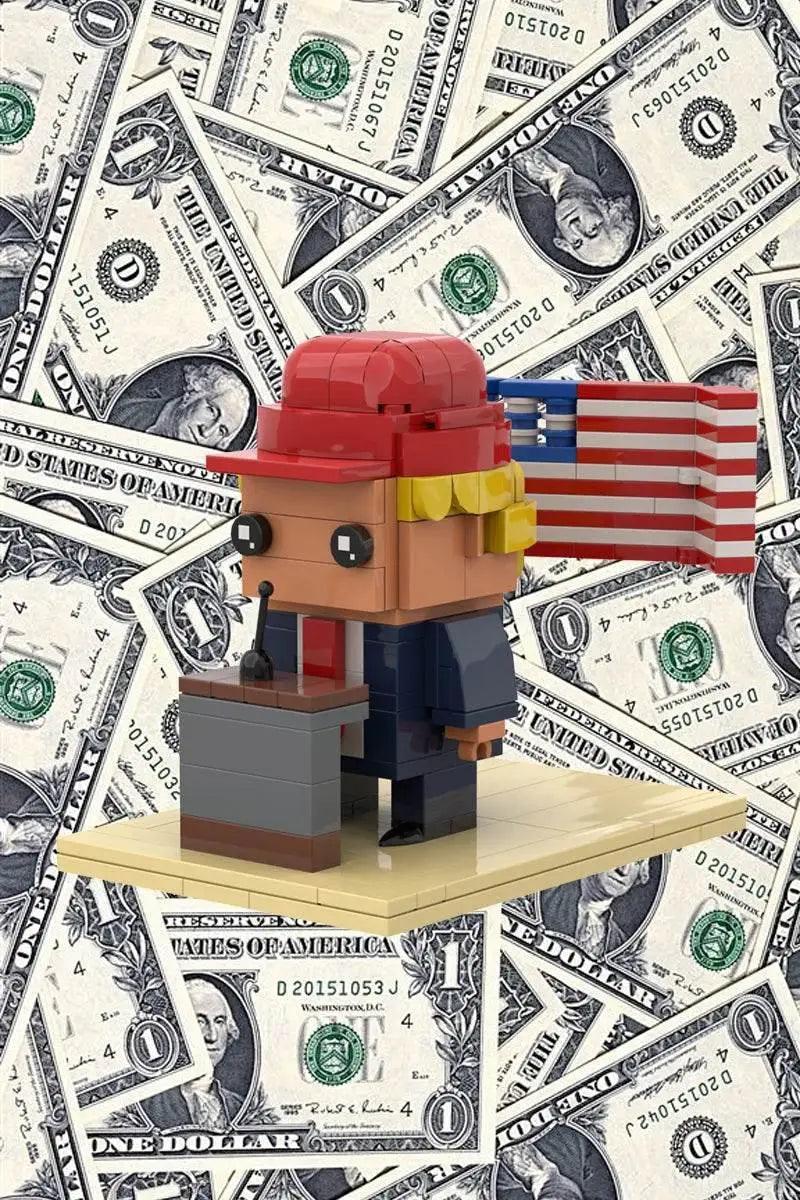  MOC Donald Trump BrickheadZ Doll Model Building Block Gift Building Bricks MOC -  ToylandEU™