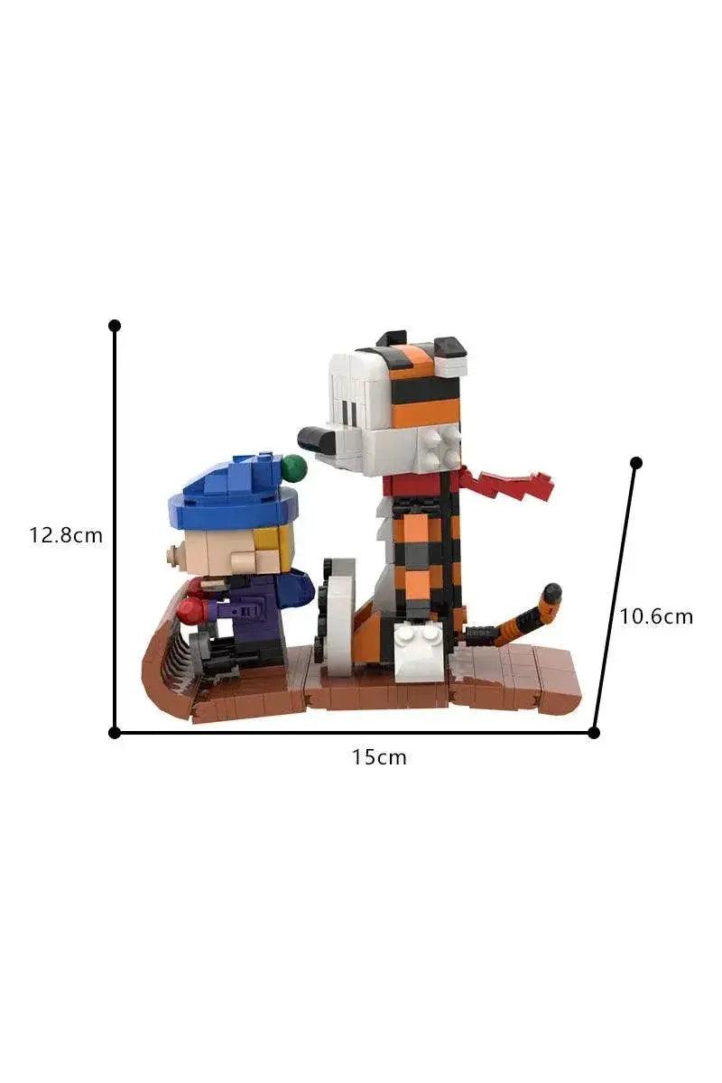  MOC MOC Animation Doll Calvined and Hobbes Building Blocks Building Bricks MOC -  ToylandEU™