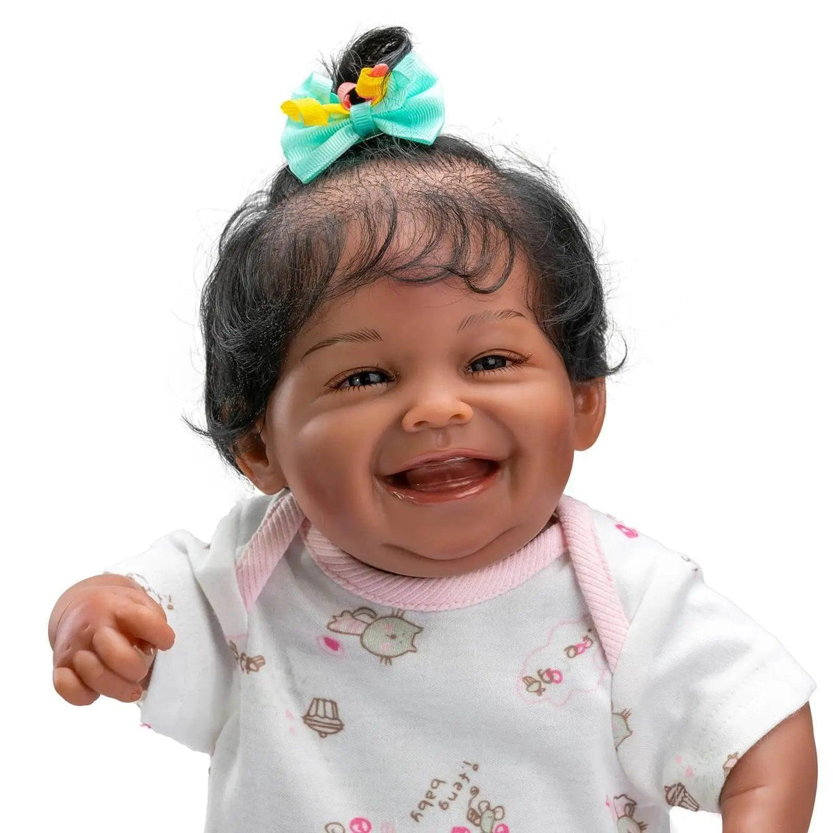  NPK 49CM Full Body Soft Silicone Bebe Doll Reborn African American Black Dark Skin Baby Waterproof Bath Toy -  ToylandEU™