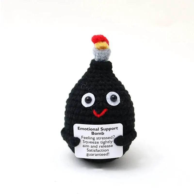  New Handmade Knitted Positive Energy Panda Doll Home Decor -  ToylandEU™