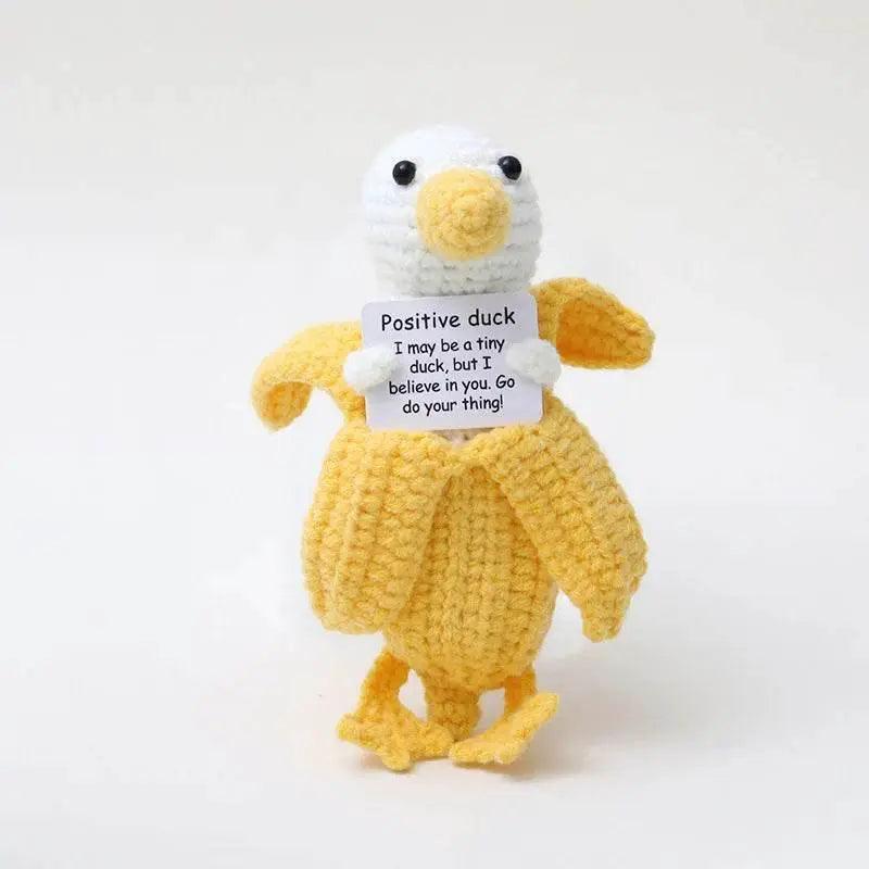  New Handmade Knitted Positive Energy Panda Doll Home Decor -  ToylandEU™