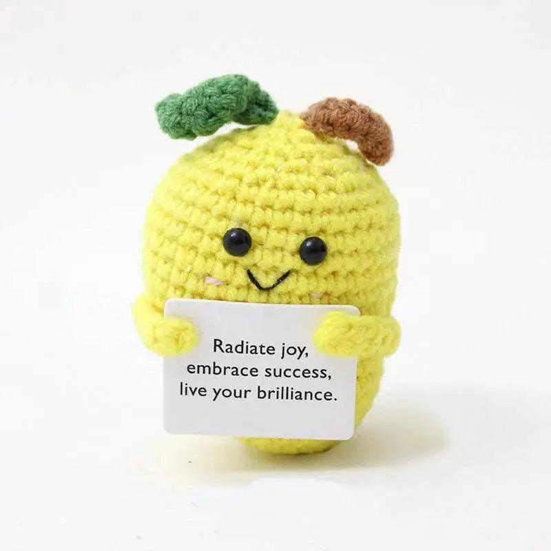  New Handmade Knitted Positive Energy Panda Doll Home Decor -  ToylandEU™
