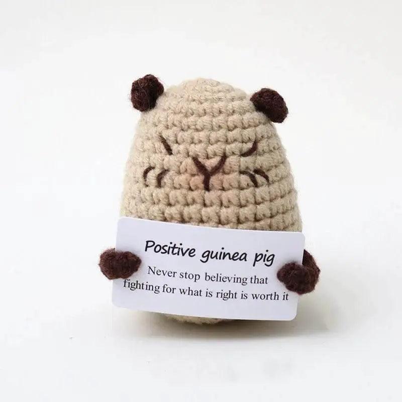  New Handmade Knitted Positive Energy Panda Doll Home Decor -  ToylandEU™