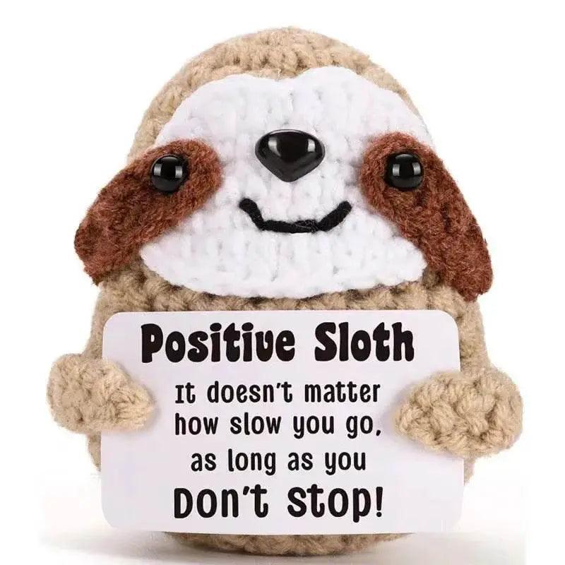  New Handmade Knitted Positive Energy Panda Doll Home Decor -  ToylandEU™