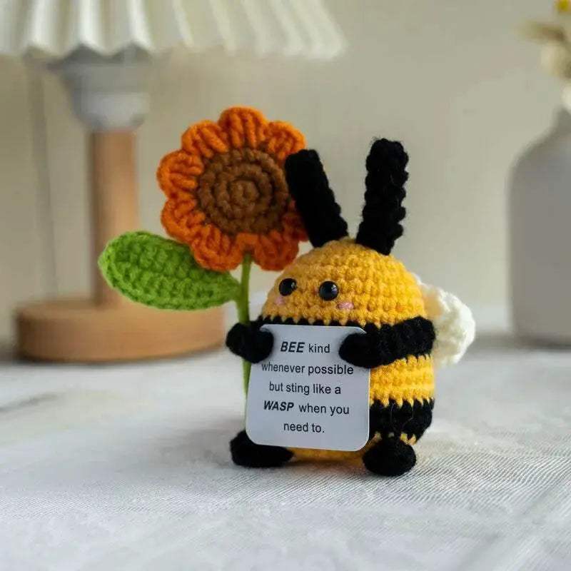  New Knitted Positive Turtle Doll Handmade Emotional Support -  ToylandEU™