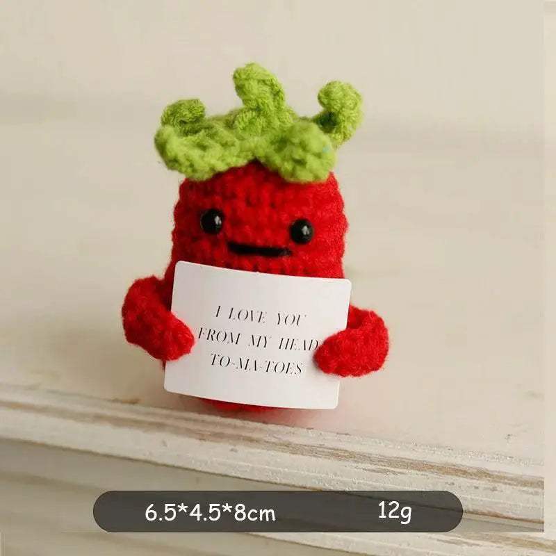  New Positive Potato Crochet Doll Handmade Room Decor Gift -  ToylandEU™