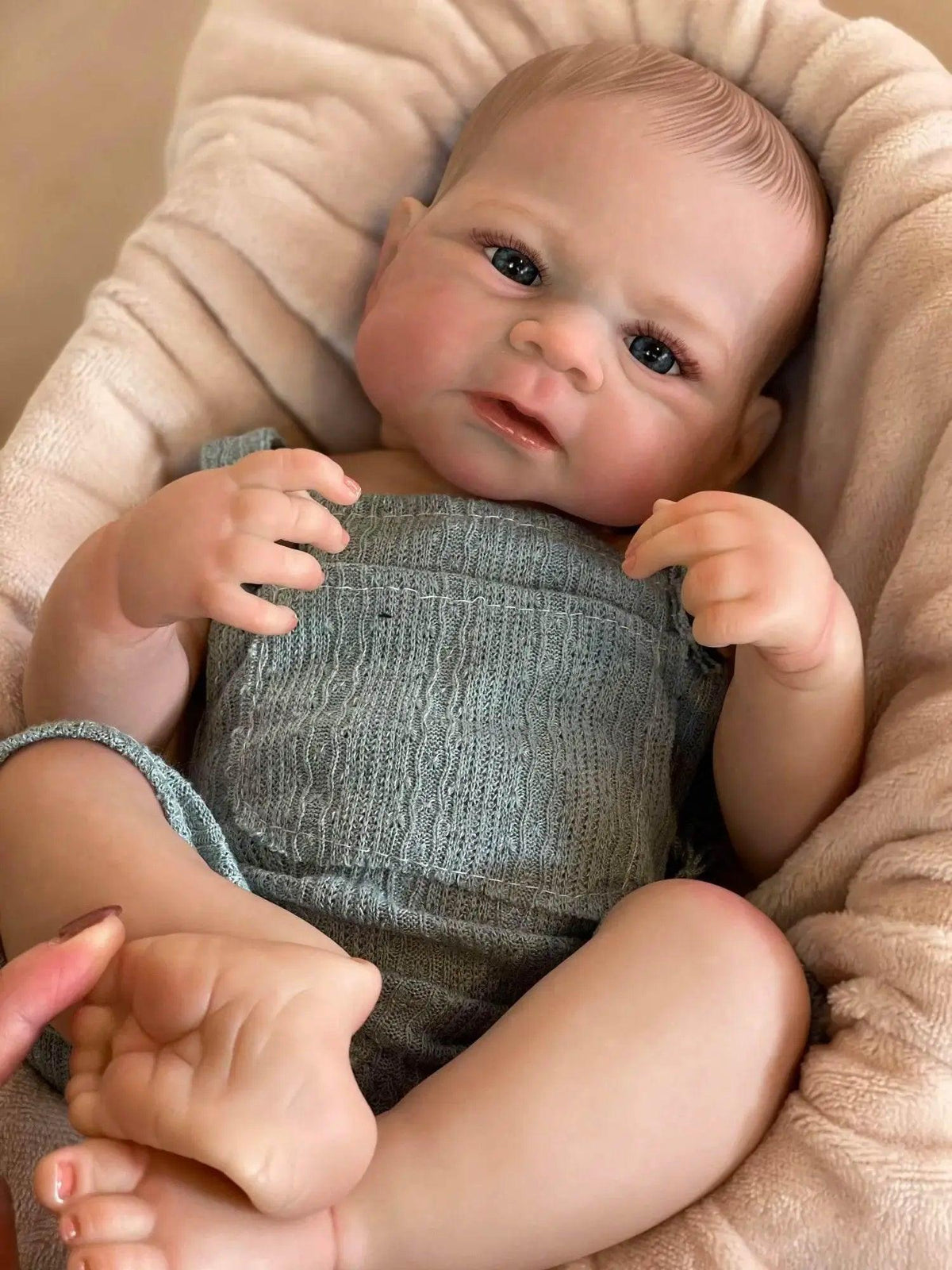  50cm Painted Elijah Bebe Reborn Boy With Full Body Silicone Vinyl Soft Touch Lifelike Newborn Baby Dolls -  ToylandEU™