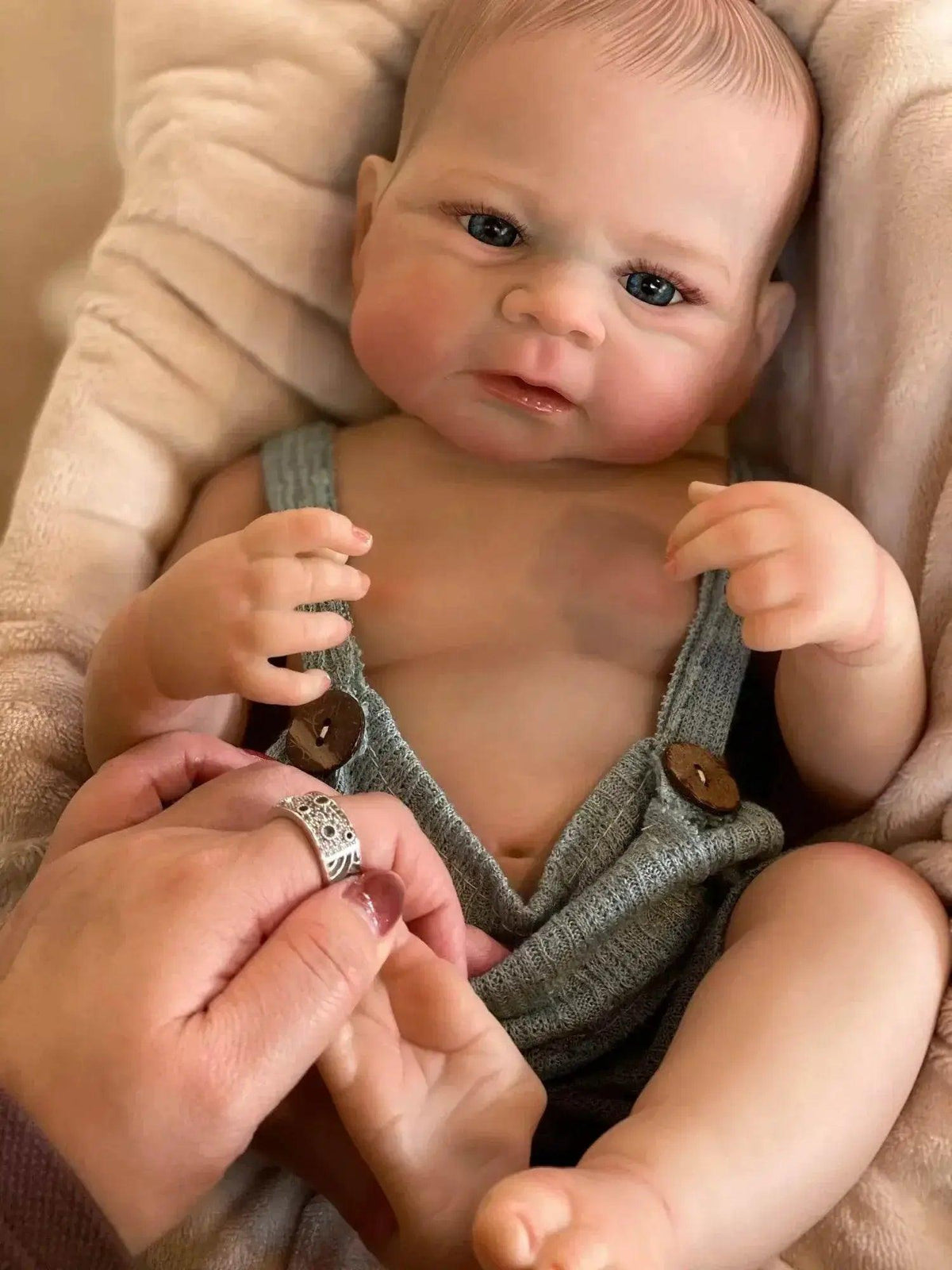  50cm Painted Elijah Bebe Reborn Boy With Full Body Silicone Vinyl Soft Touch Lifelike Newborn Baby Dolls -  ToylandEU™