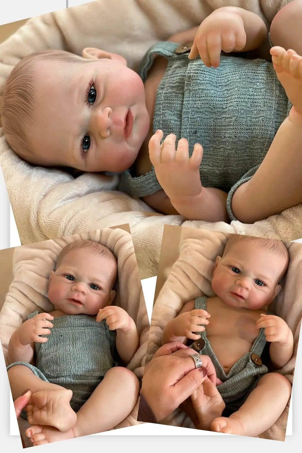 50cm Painted Elijah Bebe Reborn Boy With Full Body Silicone Vinyl Soft Touch Lifelike Newborn Baby Dolls -  ToylandEU™