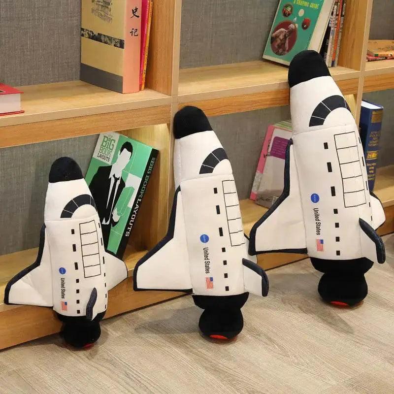  Plush Astronaut Spaceship Toy 1pc Stuffed Soft Doll Cartoon Pillow for Kids Creative Boys Birthday Gift -  ToylandEU™