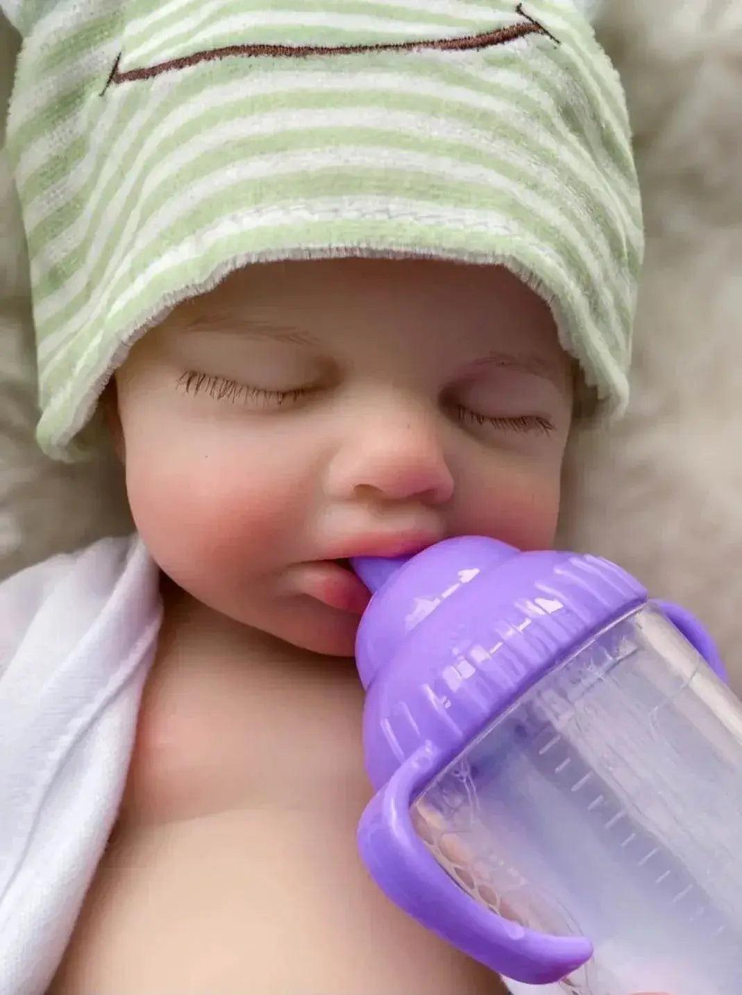  Reborn Dolls 33CM Open Mouth Silicone Loulou Full Body Soft Silicone Painted Newborn Baby Dolls -  ToylandEU™