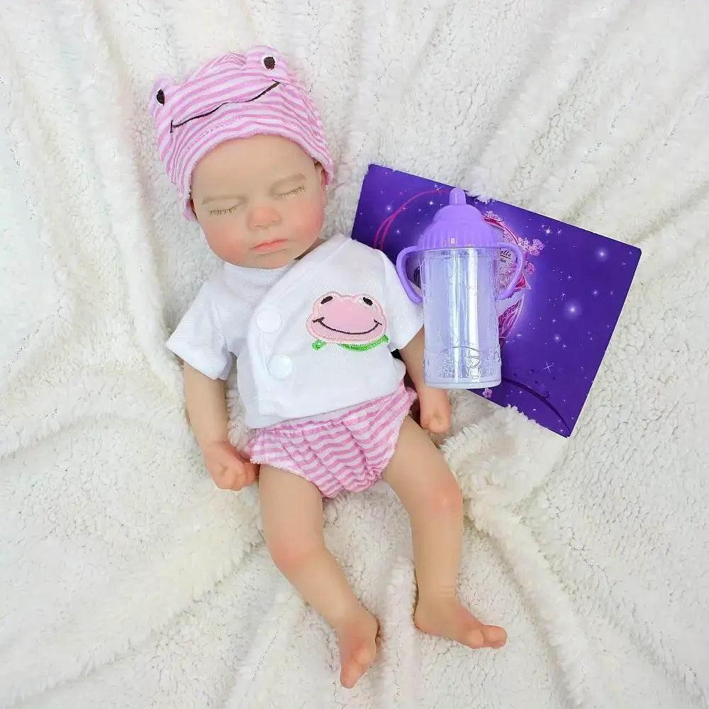  Reborn Dolls 33CM Open Mouth Silicone Loulou Full Body Soft Silicone Painted Newborn Baby Dolls -  ToylandEU™