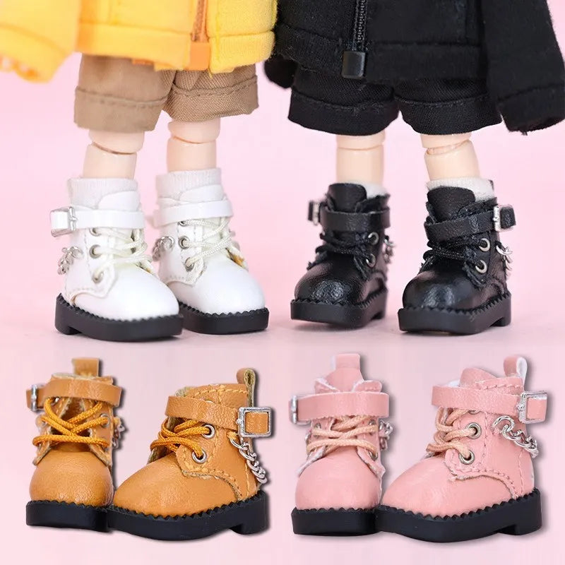  Doll Shoes | 1 12 Scale Leather Boots | Toylandeu™ 