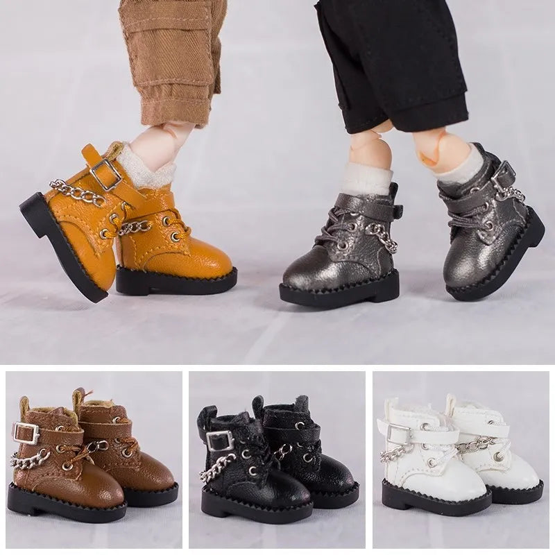  Doll Shoes | 1 12 Scale Leather Boots | Toylandeu™ 