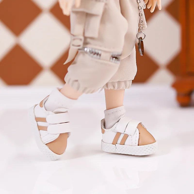  Doll Shoes | 1:12 Scale Low Top Velcro | Toylandeu™ 