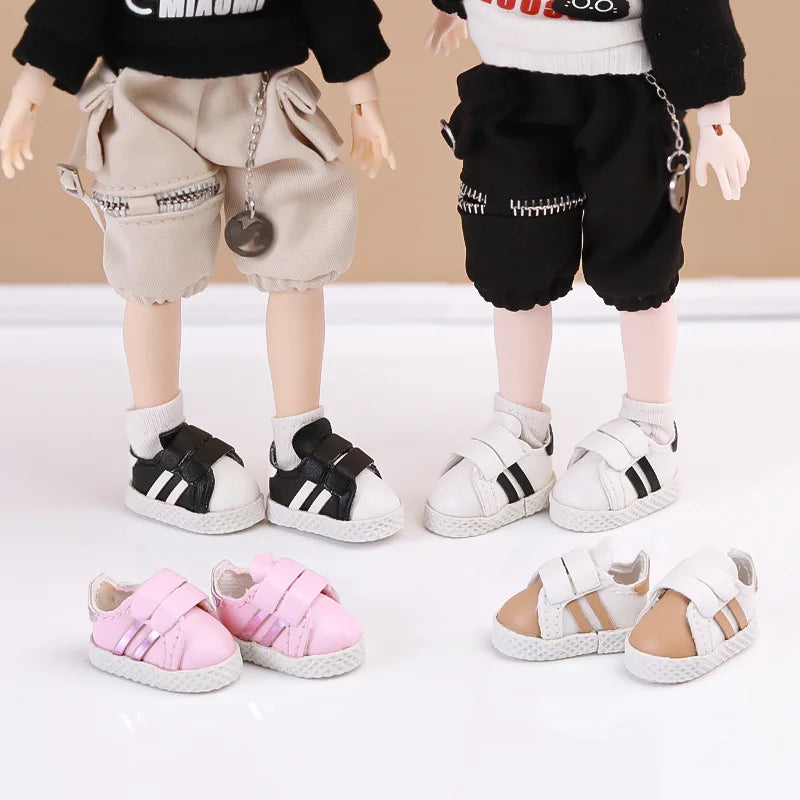  Doll Shoes | 1:12 Scale Low Top Velcro | Toylandeu™ 
