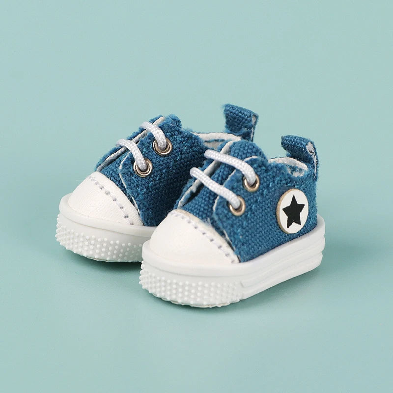  Doll Shoes | 1:12 Scale Low Top Velcro | Toylandeu™ 