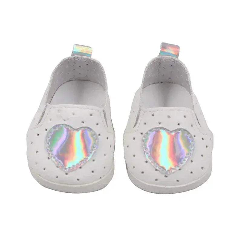 Doll Shoes 7cm Premium Cute Bow Skull Boots 18 Inch - ToylandEU