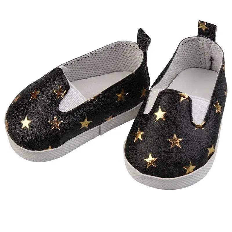 Doll Shoes 7cm Premium Cute Bow Skull Boots 18 Inch - ToylandEU
