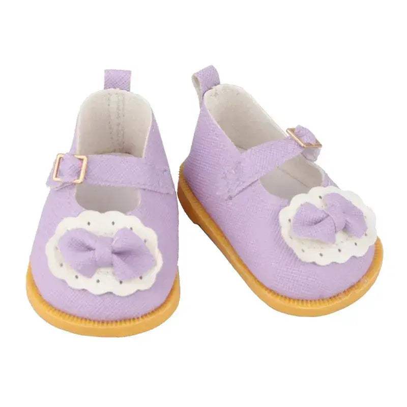 Doll Shoes 7cm Premium Cute Bow Skull Boots 18 Inch - ToylandEU