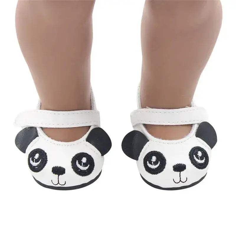 Doll Shoes 7cm Premium Cute Bow Skull Boots 18 Inch - ToylandEU