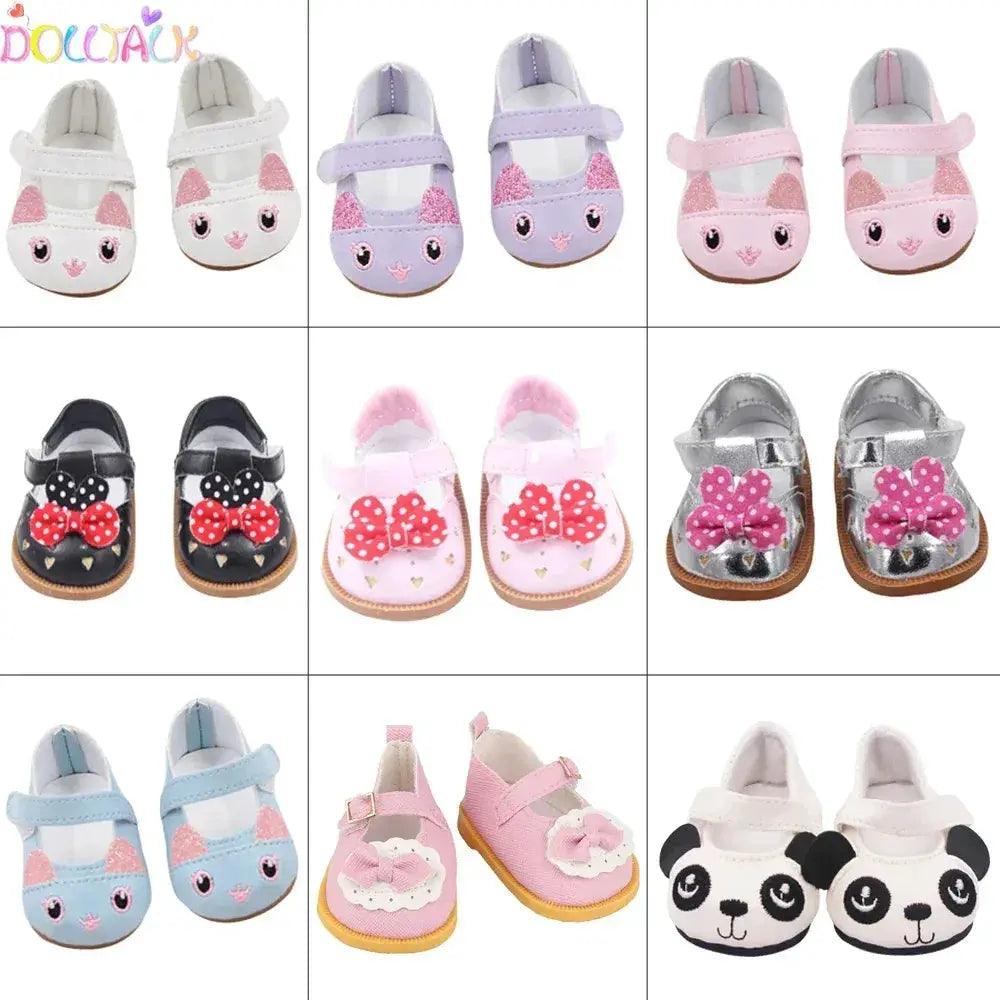  Doll Shoes for 18 Inch Dolls Premium Bow Skull Boots -  ToylandEU™