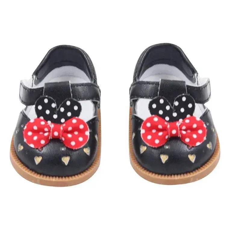 Doll Shoes for 18 Inch Dolls Premium Bow Skull Boots -  ToylandEU™