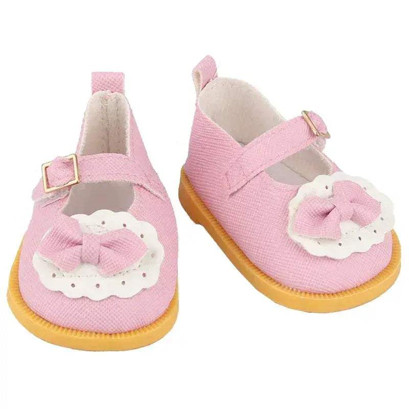  Doll Shoes for 18 Inch Dolls Premium Bow Skull Boots -  ToylandEU™