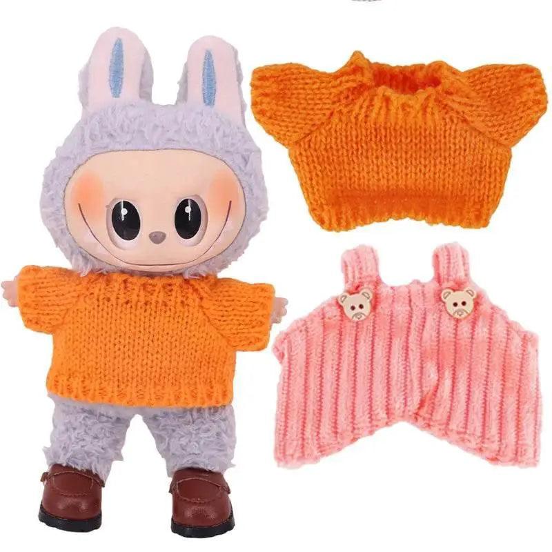  Doll Sweater Overall Shoes 3Pcs Set For 17cm Plush Doll -  ToylandEU™