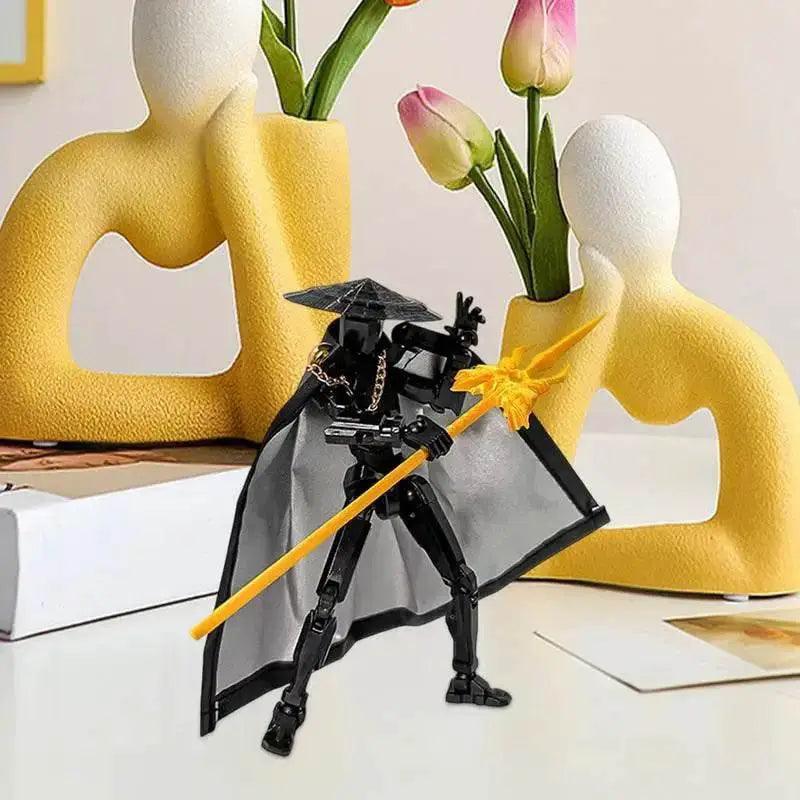  The Fifth Generation Multi-Jointed Movable Figure T13 Dummy Doll Kid Toys With Hat And Cloak Artistic Sense Collection Decor -  ToylandEU™