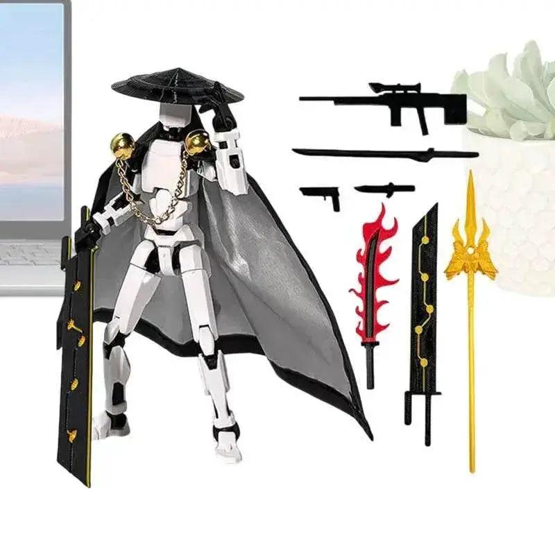  The Fifth Generation Multi-Jointed Movable Figure T13 Dummy Doll Kid Toys With Hat And Cloak Artistic Sense Collection Decor -  ToylandEU™