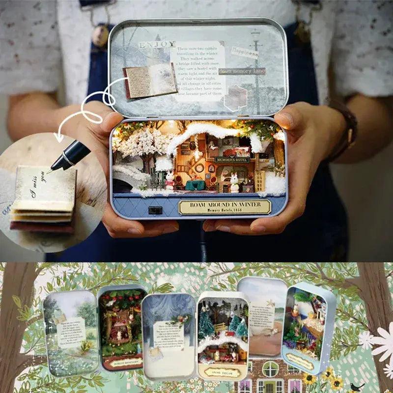  Wooden Doll House Box Theater With Miniature Furniture -  ToylandEU™