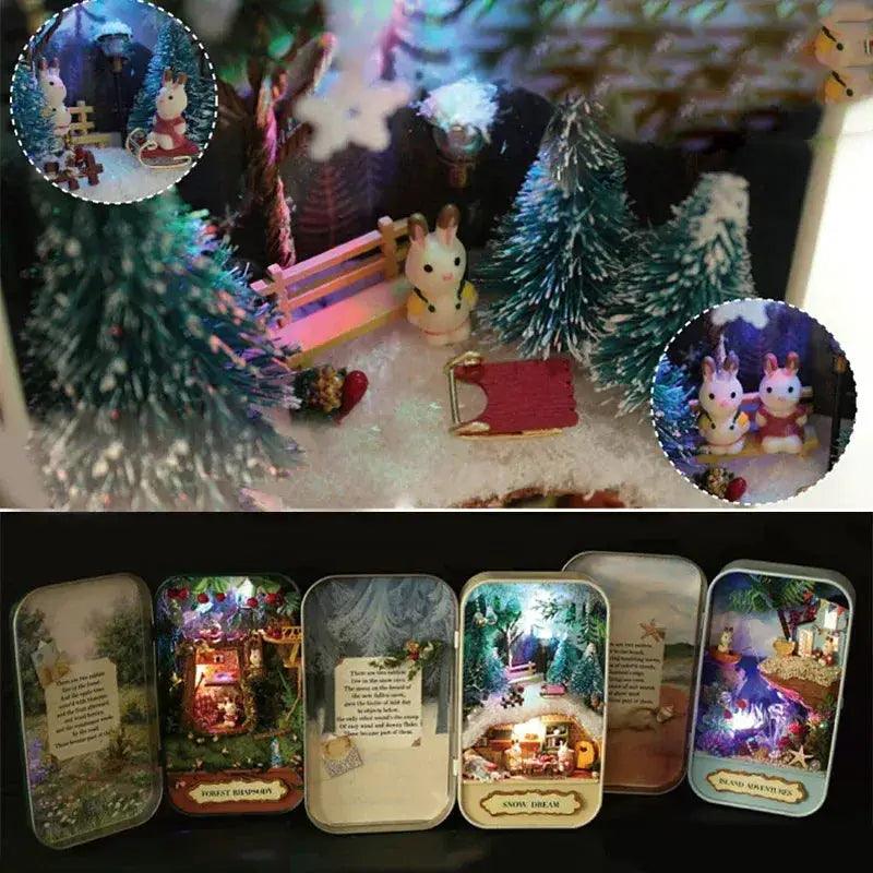  Wooden Doll House Box Theater With Miniature Furniture -  ToylandEU™