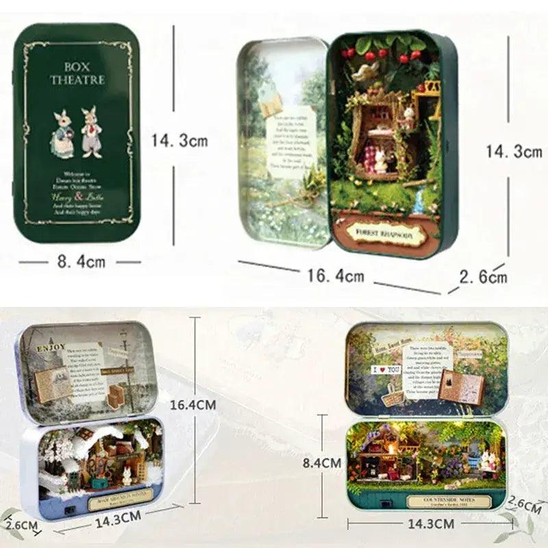  Wooden Doll House Box Theater With Miniature Furniture -  ToylandEU™