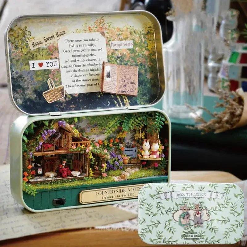  Wooden Doll House Box Theater With Miniature Furniture -  ToylandEU™