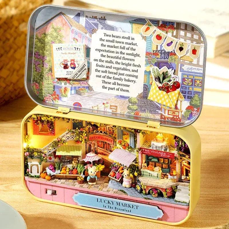  Wooden Doll House Box Theater With Miniature Furniture -  ToylandEU™
