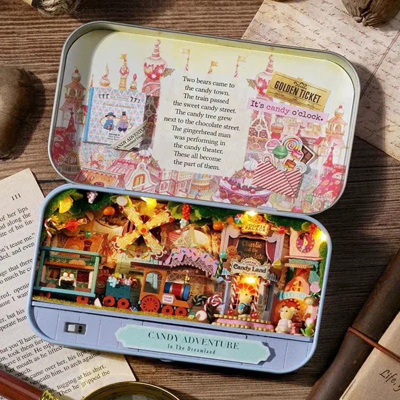  Wooden Doll House Box Theater With Miniature Furniture -  ToylandEU™