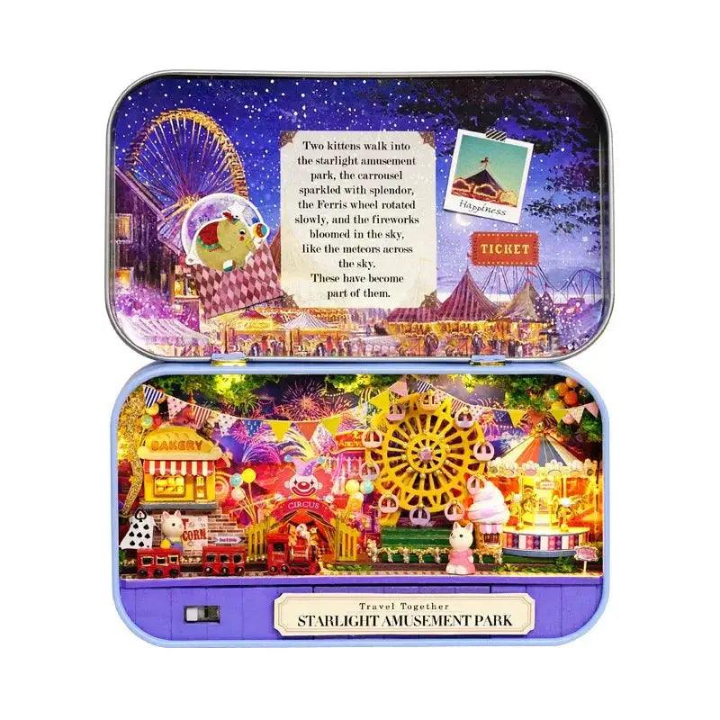  Wooden Doll House Box Theater With Miniature Furniture -  ToylandEU™