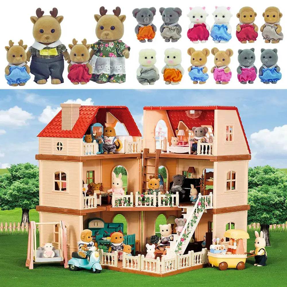Dollhouse Furniture Set Forest Family Villa For Creative Play - ToylandEU