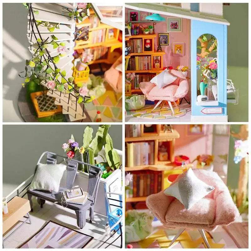  DIY Wooden Miniature Dollhouse 1:24 Model Kit -  ToylandEU™