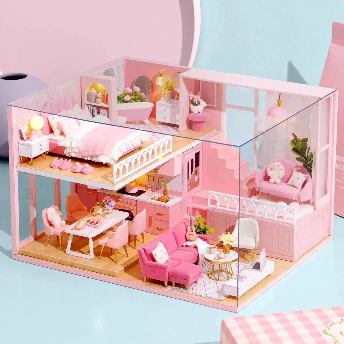  Miniature Dollhouse DIY Kit With Furniture For Kids Rooms -  ToylandEU™