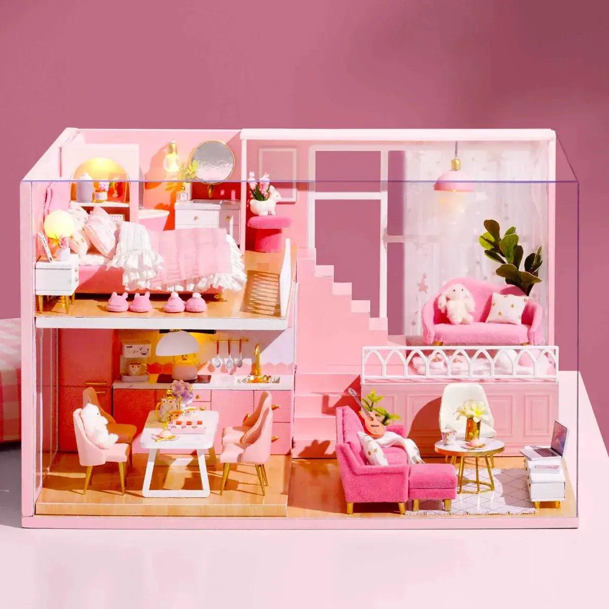  Miniature Dollhouse DIY Kit With Furniture For Kids Rooms -  ToylandEU™