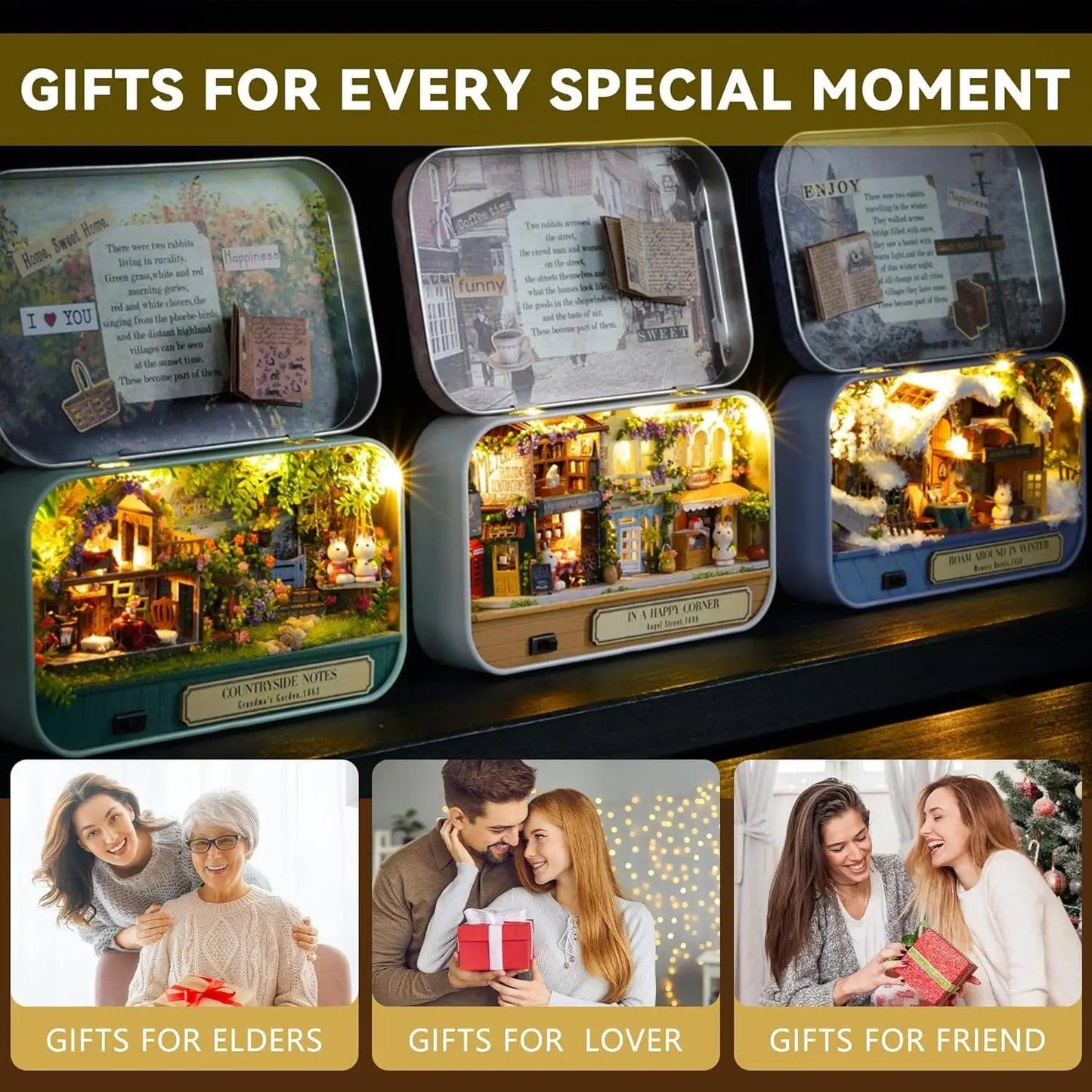 Dollhouse Kit | Wooden Box Theatre | Toylandeu™