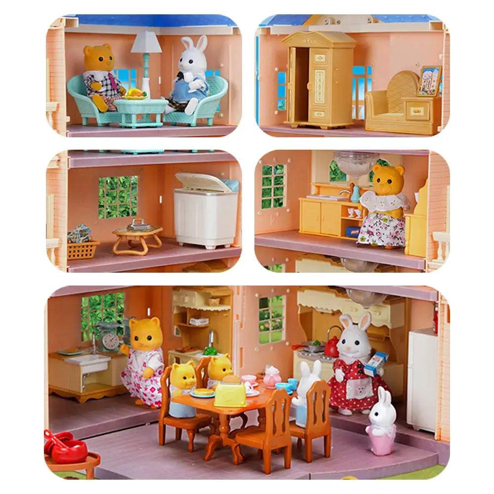  Deluxe Dollhouse Villa Set For Creative Miniature Play -  ToylandEU™
