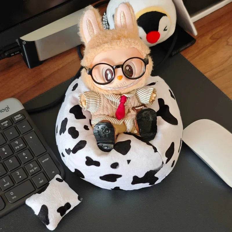 Dolls Clothes Outfit Accessories for 15-17cm Labubu College Style Shirt Leather Skirt and Camera Shoes Clothing - ToylandEU