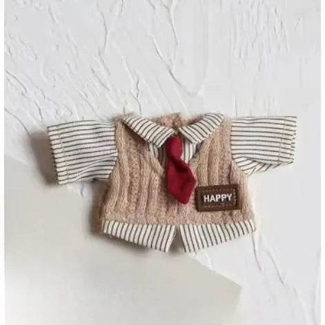 Dolls Clothes Outfit Accessories for 15-17cm Labubu College Style Shirt Leather Skirt and Camera Shoes Clothing - ToylandEU