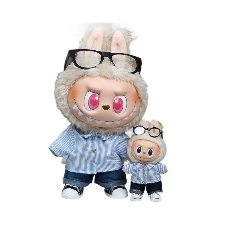 Dolls Clothes Outfit Accessories for 15-17cm Ropa Labubu V1 V2 V3 and 10cm Cotton Doll Summer 2-Piece Shoes Set Clothing - ToylandEU