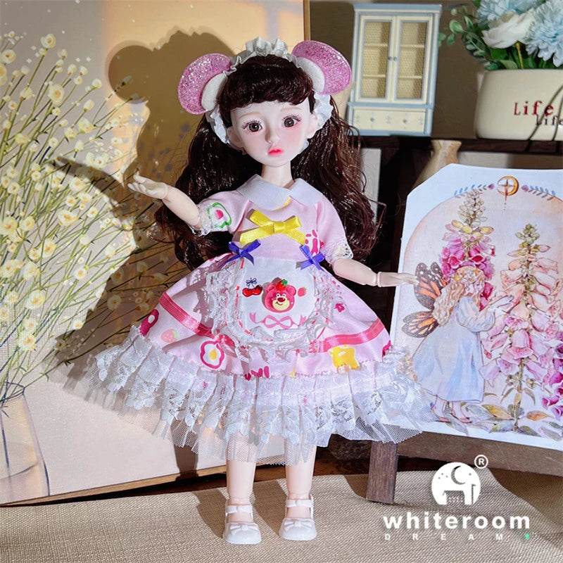 Dolls For Girls Ball Jointed Doll Toys Bjd 30cm Blue Eyes - ToylandEU