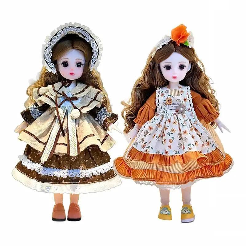  Dolls for Girls 30cm BJD with Starry Blue Eyes Dress -  ToylandEU™